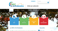 Desktop Screenshot of mrc-arthabaska.qc.ca