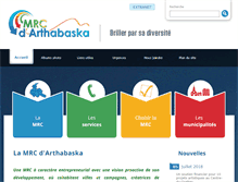 Tablet Screenshot of mrc-arthabaska.qc.ca